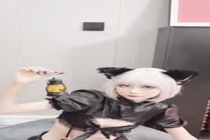 暗黑系cos女神金鱼kinngyo 花音栗子 - 迷路的黑猫 高清版沁凉写真！！！  背景图片