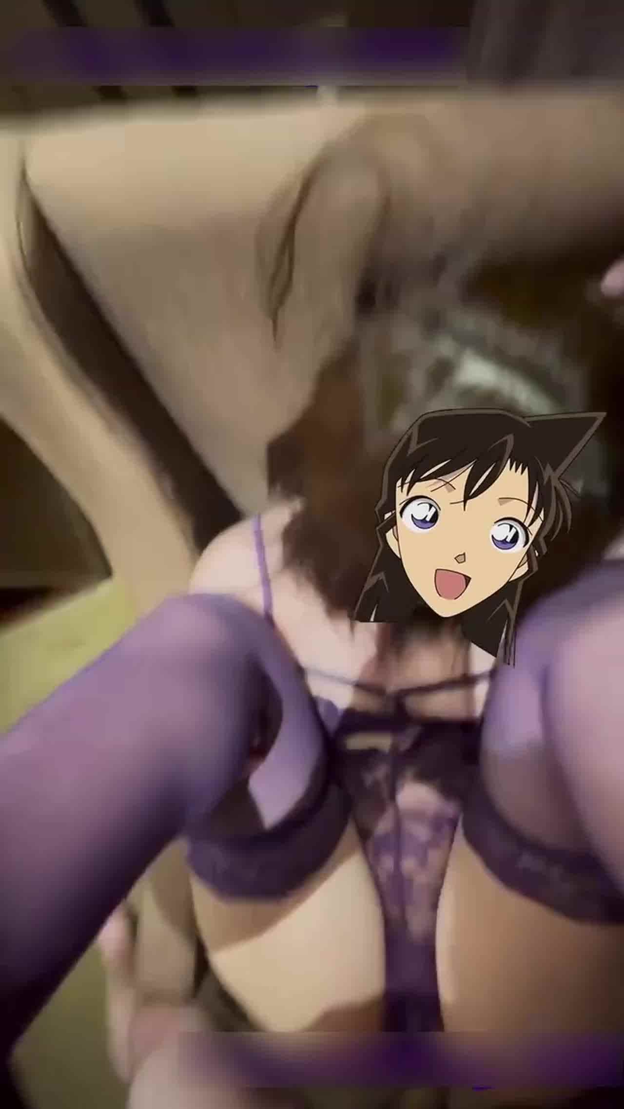  自购推特福利姬-紫色丝袜太美了，妹妹说紫色很有韵味，情趣内衣听着古典音乐做爱，很有感觉 的剧照9